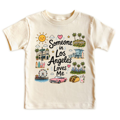 Someone in Los Angeles Loves Me Kids T-Shirt