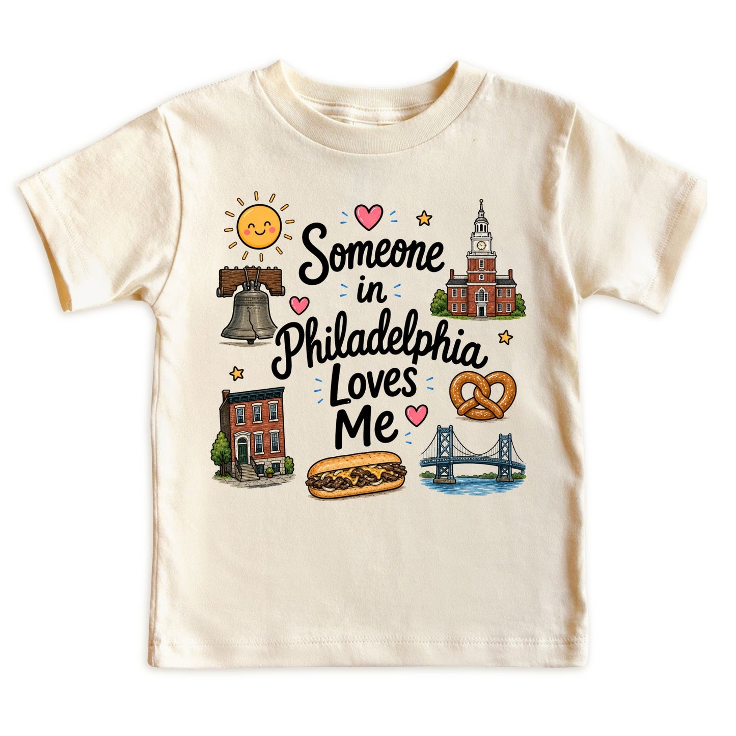 Someone in Philadelphia Loves Me Baby Bodysuit