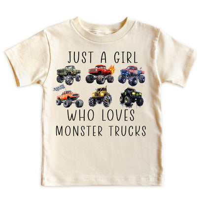 Just A Girl Who Loves Monster Trucks Shirt