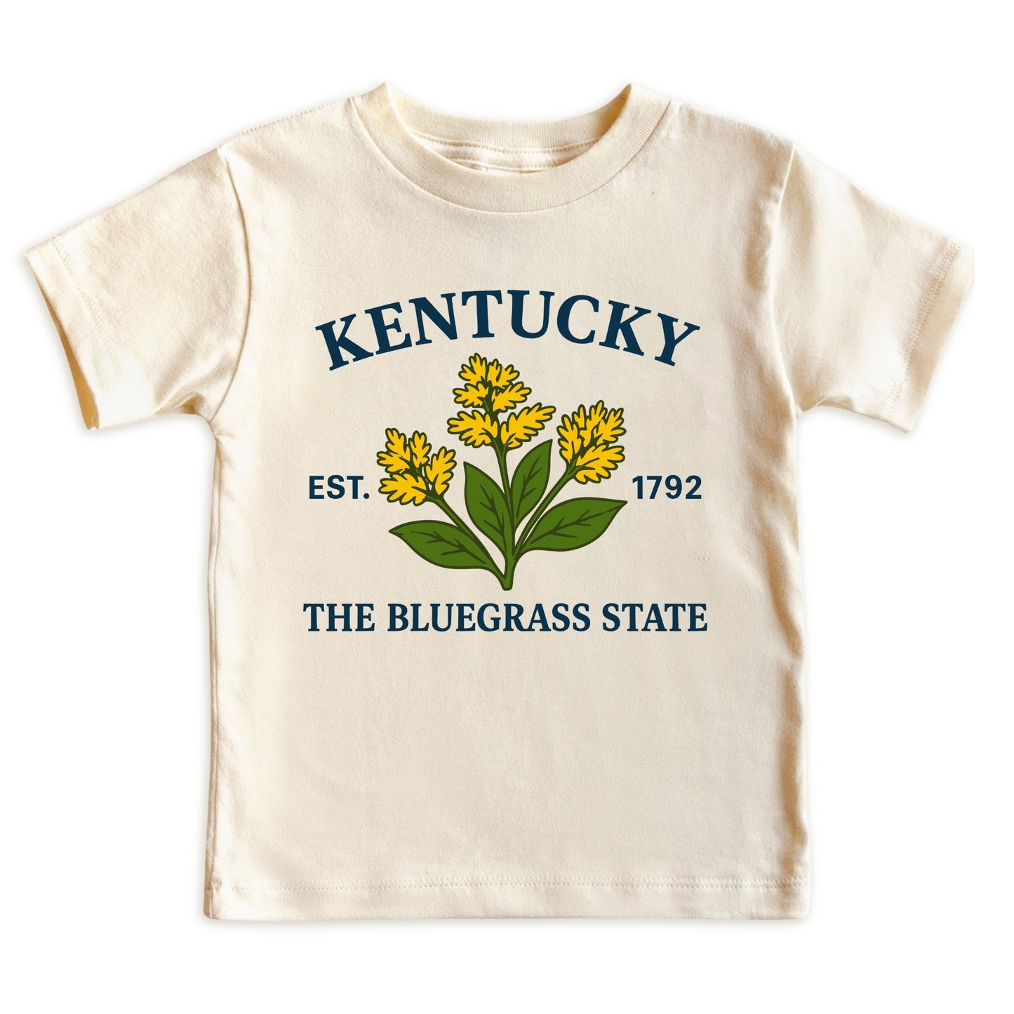 Kentucky Goldenrod Flower Kids T-Shirt