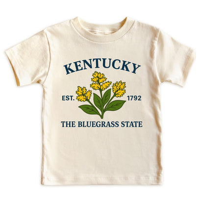 Kentucky Goldenrod Flower Kids T-Shirt