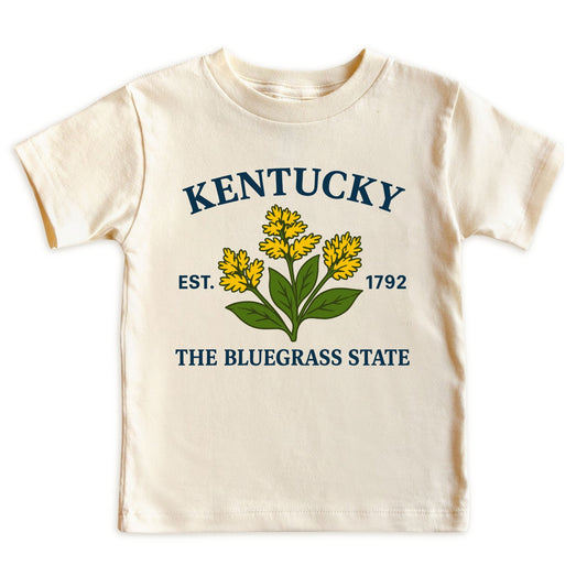 Kentucky Goldenrod Flower Kids T-Shirt