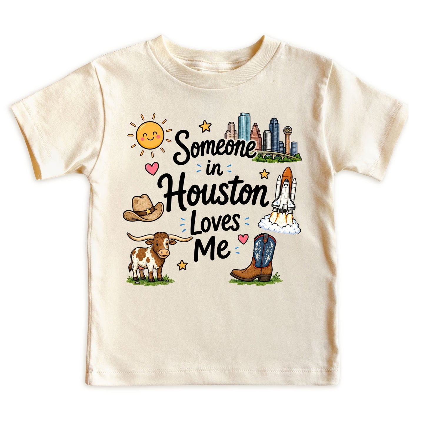 Someone in Houston Loves Me Baby Bodysuit