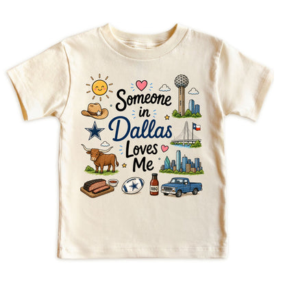 Someone in Dallas Loves Me Kids T-Shirt