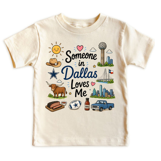 Someone in Dallas Loves Me Kids T-Shirt