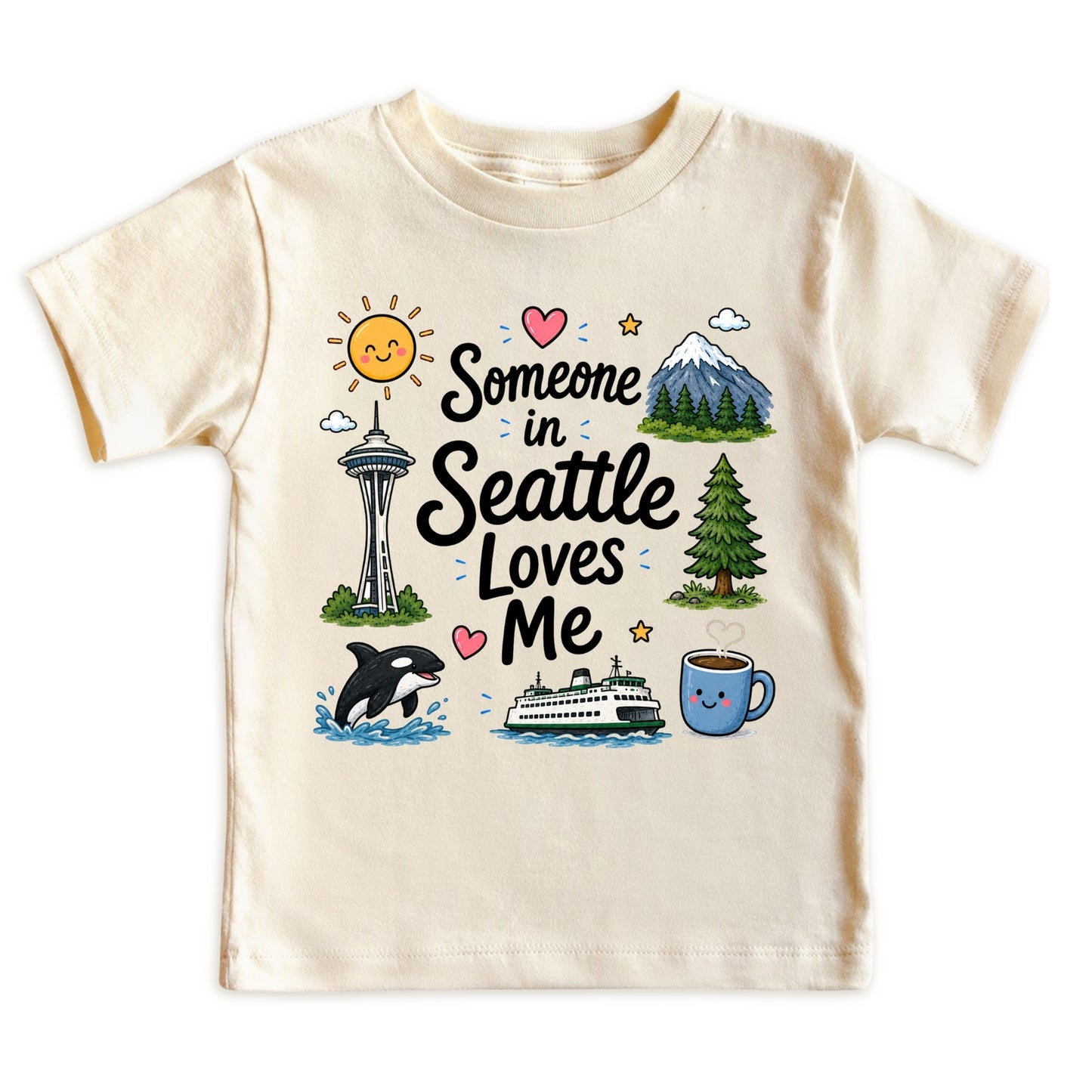 Someone in Seattle Loves Me Baby Bodysuit