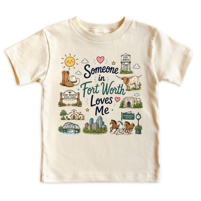 Someone in Fort Worth Loves Me Baby Bodysuit