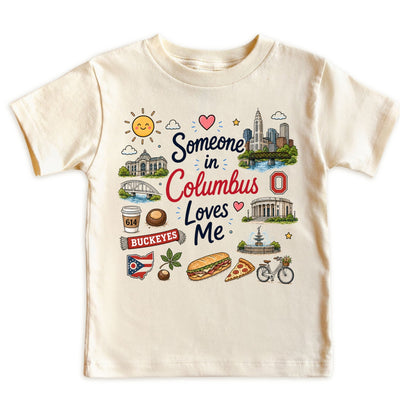 Someone in Columbus Loves Me Kids T-Shirt