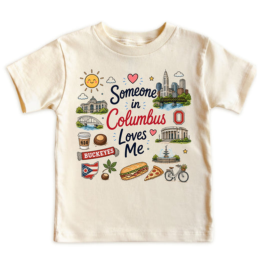 Someone in Columbus Loves Me Kids T-Shirt