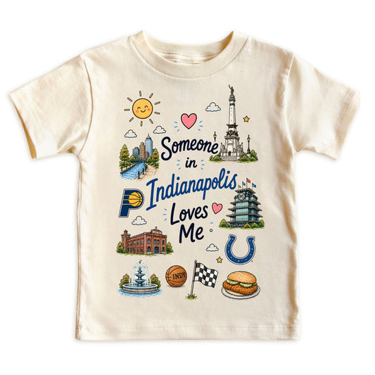 Someone in Indianapolis Loves Me Kids T-Shirt