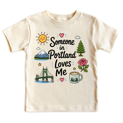 Someone in Portland Loves Me Kids T-Shirt