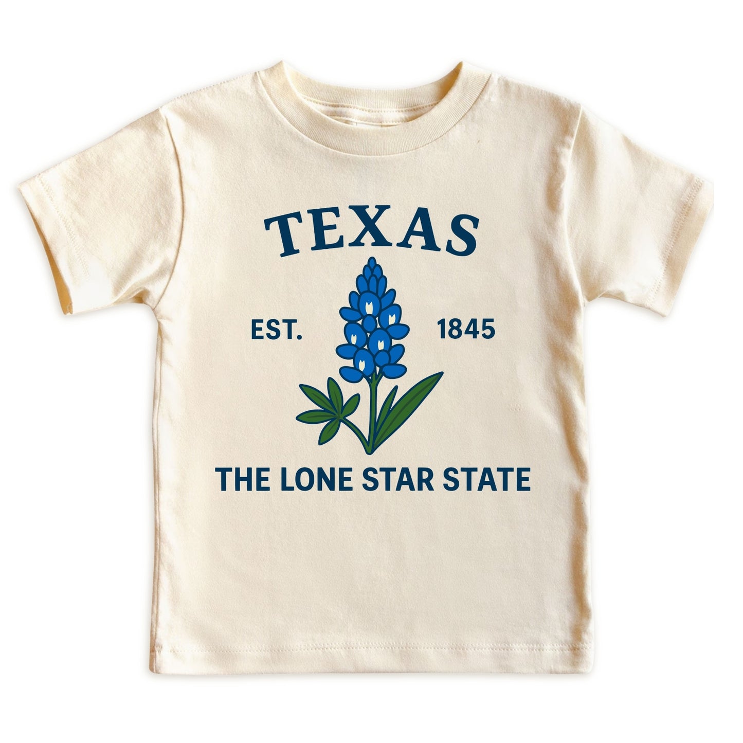 Texas Bluebonnet Floral Kids T-Shirt