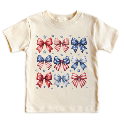 American Flag Bows Patriotic Baby ONESIE®
