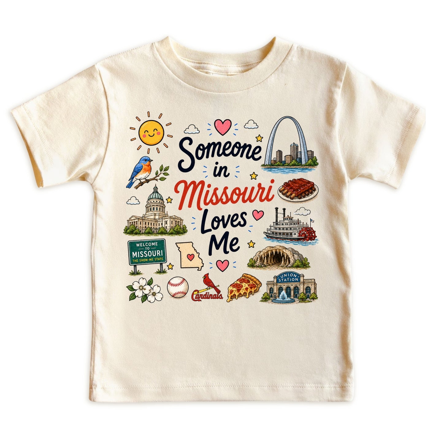 Someone in Missouri Loves Me Kids T-Shirt