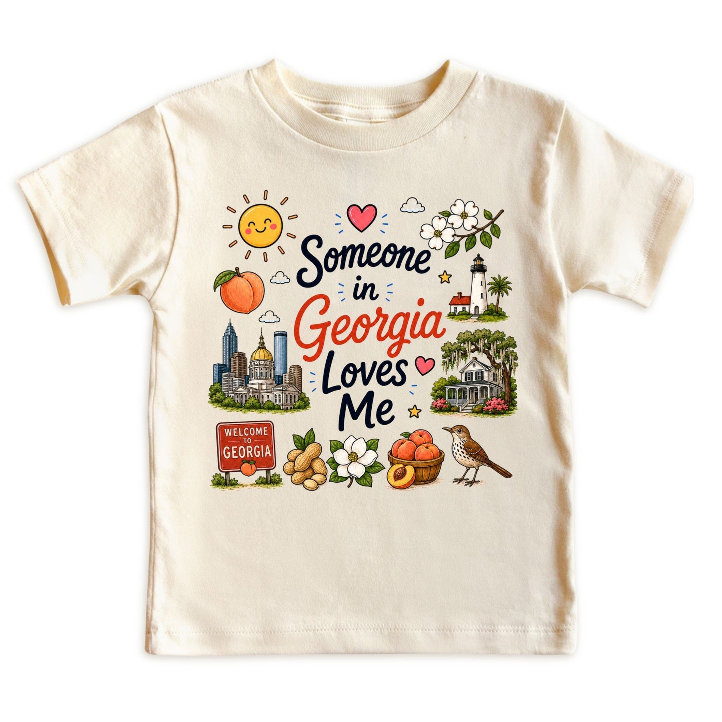 Someone in Georgia Loves Me Baby Bodysuit