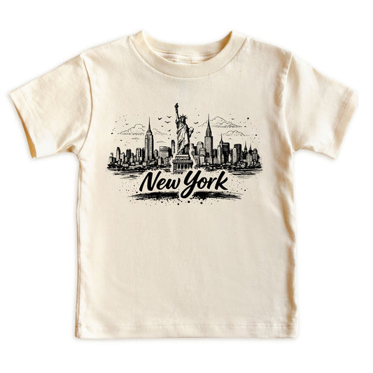 New York Kids Skyline T-Shirt - City Souvenir Toddler Tee