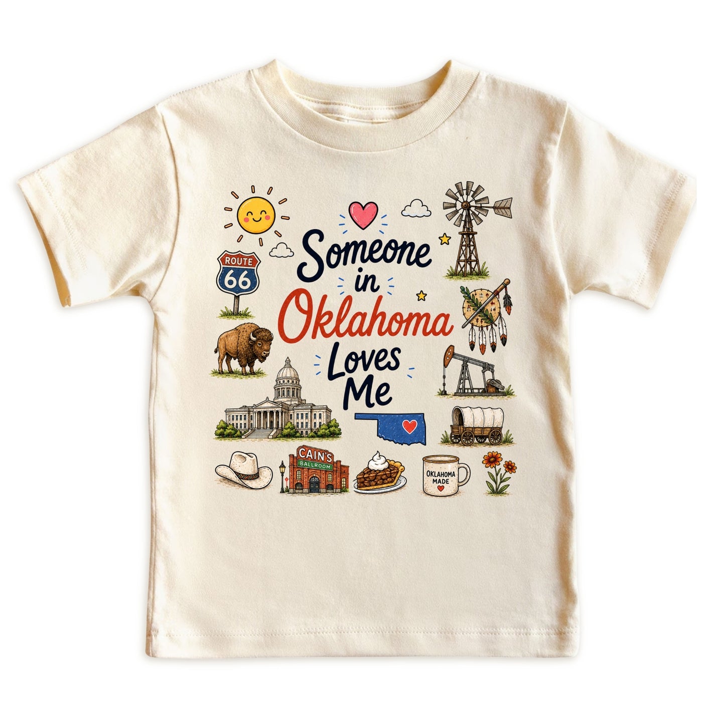 Someone in Oklahoma Loves Me Kids T-Shirt