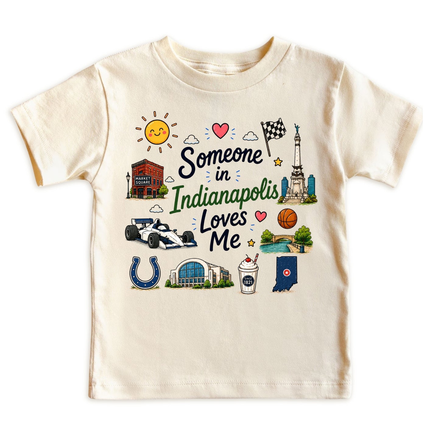Someone in Indianapolis Loves Me Kids T-Shirt