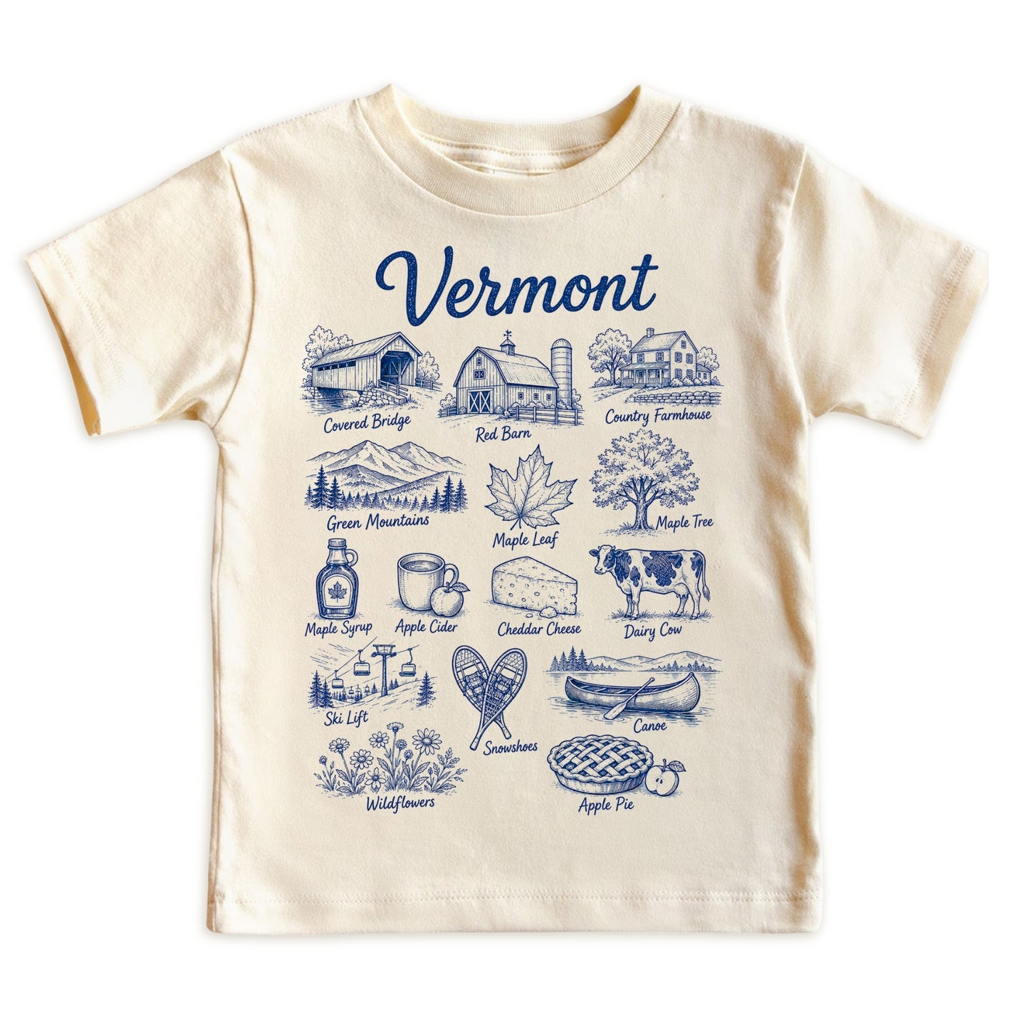 Vermont Vacation Baby Bodysuit and T-Shirt
