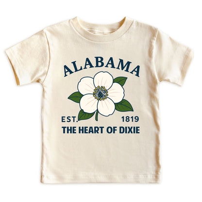 Alabama Camellia Flower Kids T-Shirt