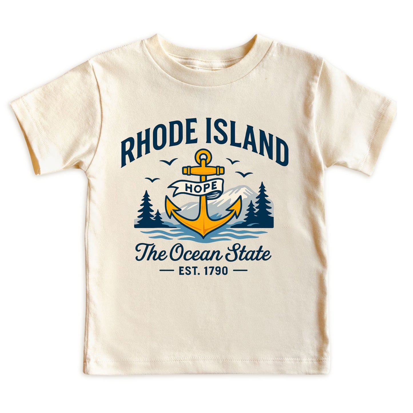 Rhode Island Baby Bodysuit for Baby Boys and Girls