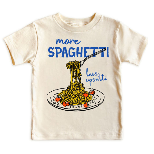 More Spaghetti Less Upsetti Kids T-Shirt