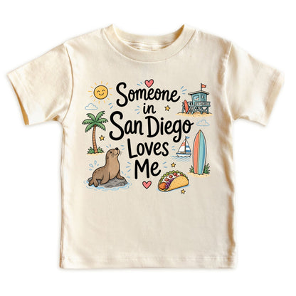 Someone in San Diego Loves Me Baby Bodysuit