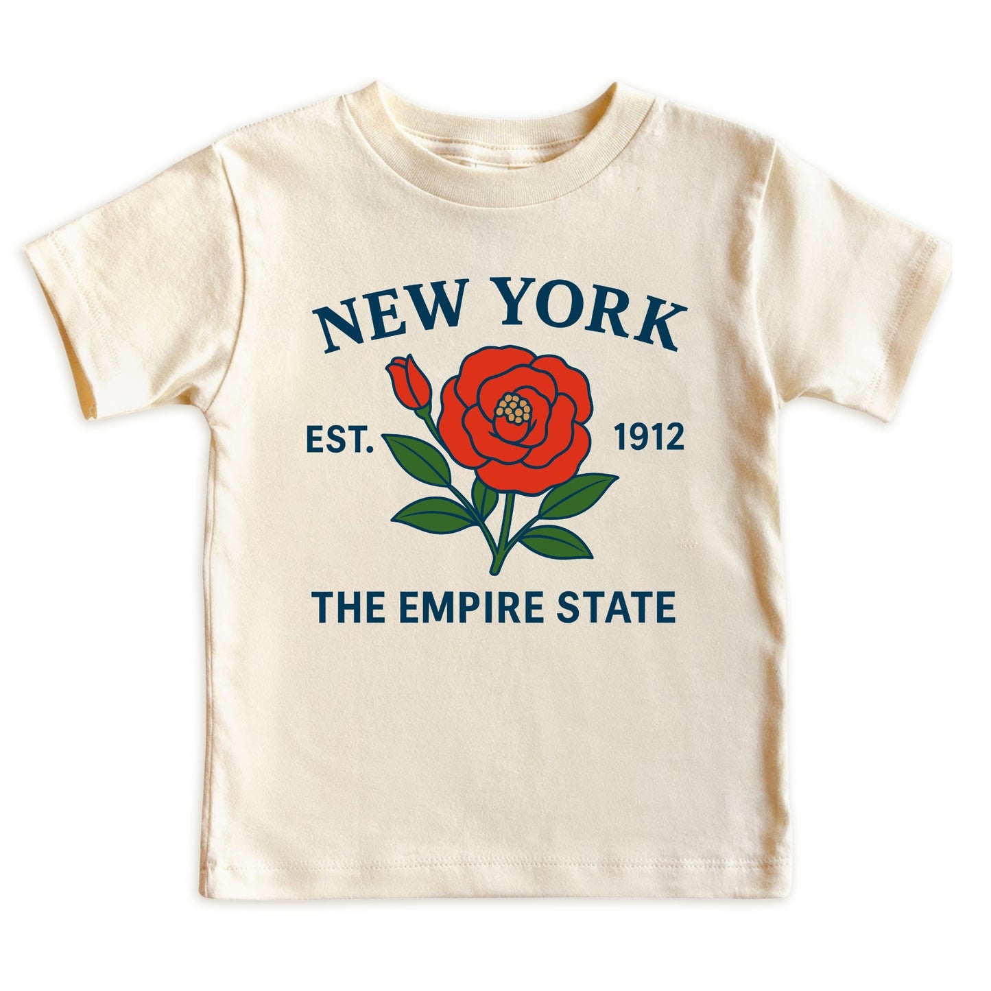 New York Rose Floral Kids T-Shirt