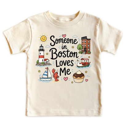 Someone in Boston Loves Me Kids T-Shirt