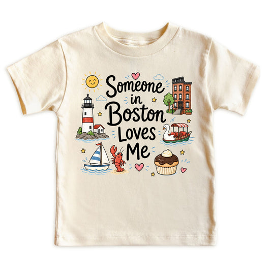 Someone in Boston Loves Me Kids T-Shirt
