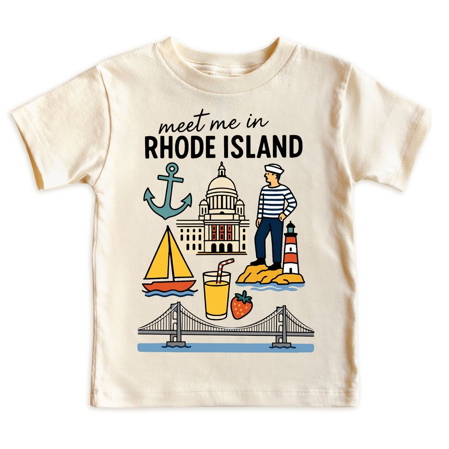 Rhode Island Baby Onesie® - Kids Vacation T-Shirt