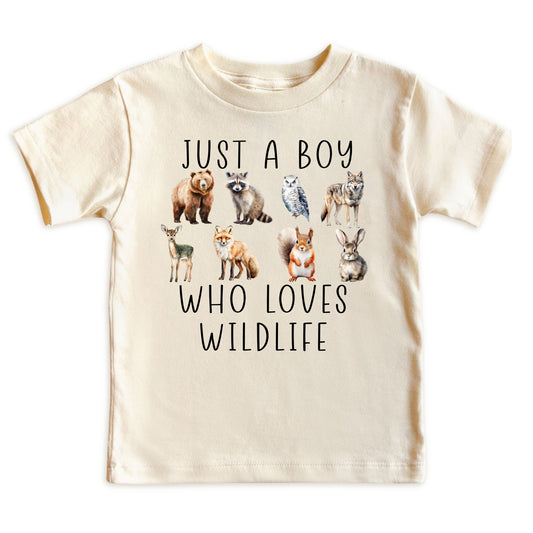 Just A Boy Who Loves Wildlife Shirt