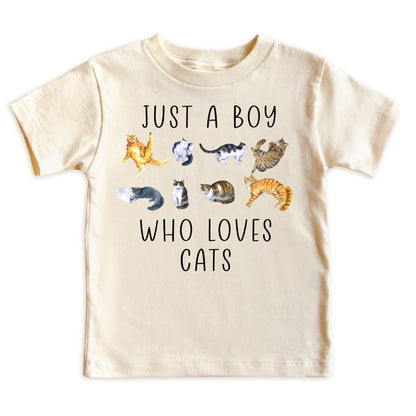 Just A Boy Who Loves Cats Shirt