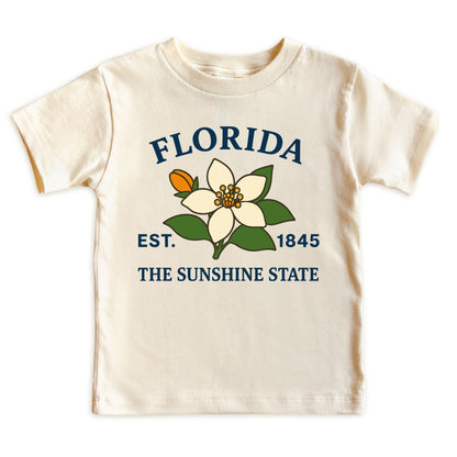Florida Orange Blossom Flower Kids T-Shirt