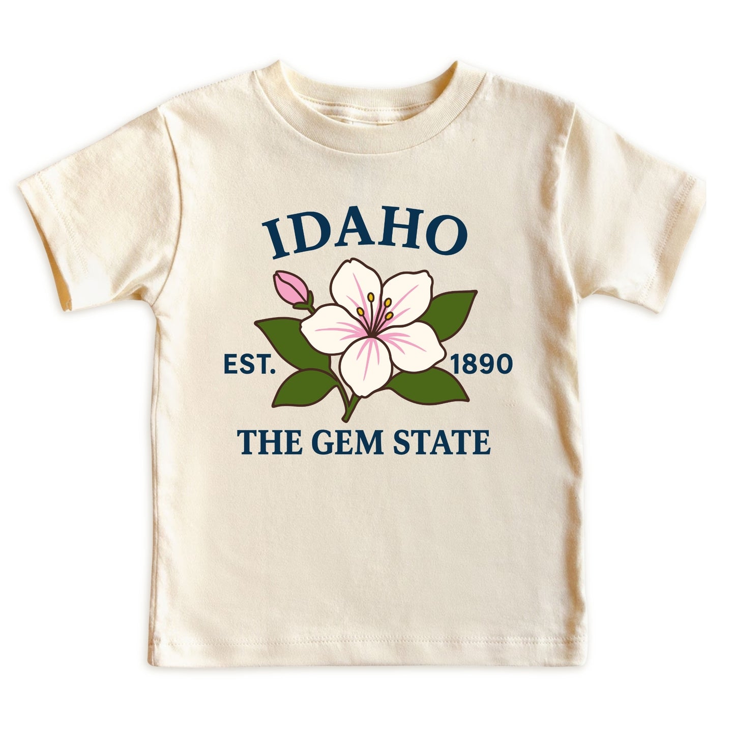 Idaho Syringa Flower Kids T-Shirt