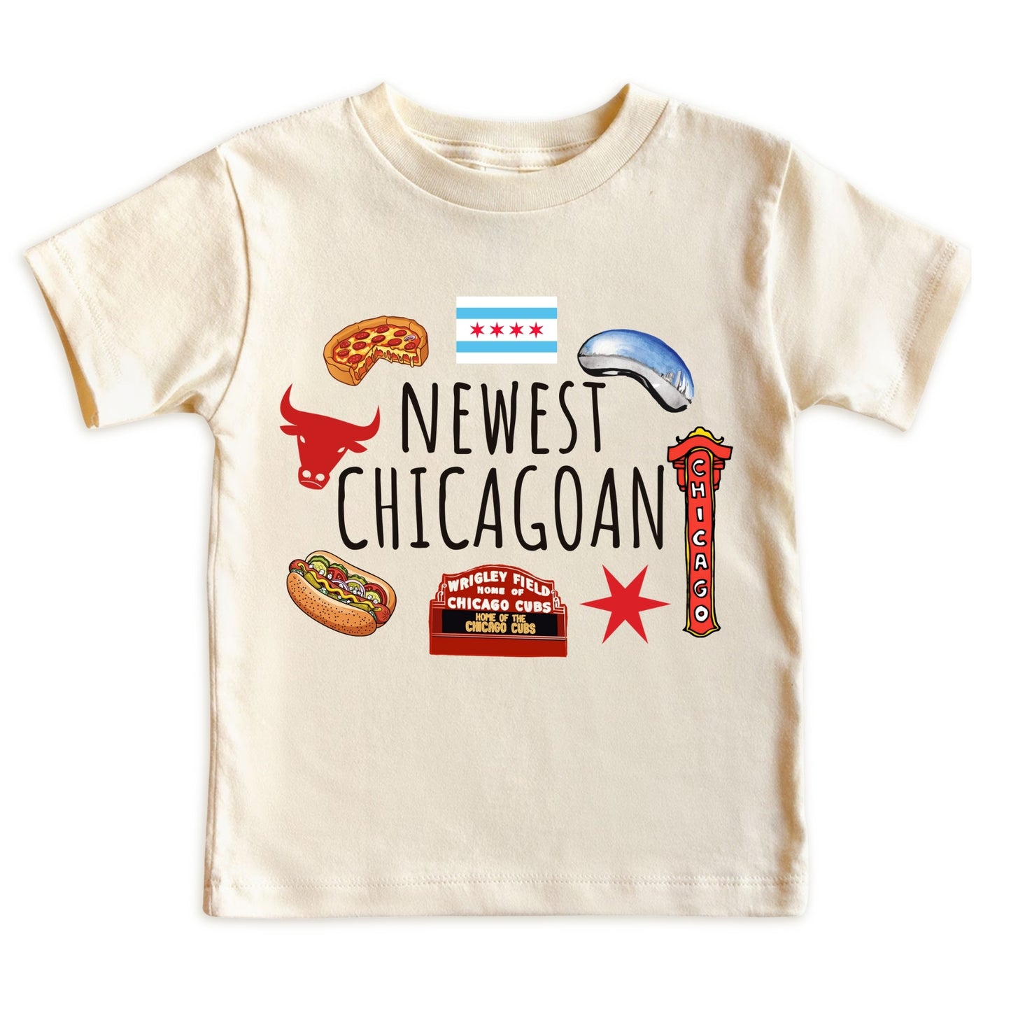 Newest Chicagoan ONESIE ®, Baby Bodysuit for Boys Girls, Illinois Newborn Gift