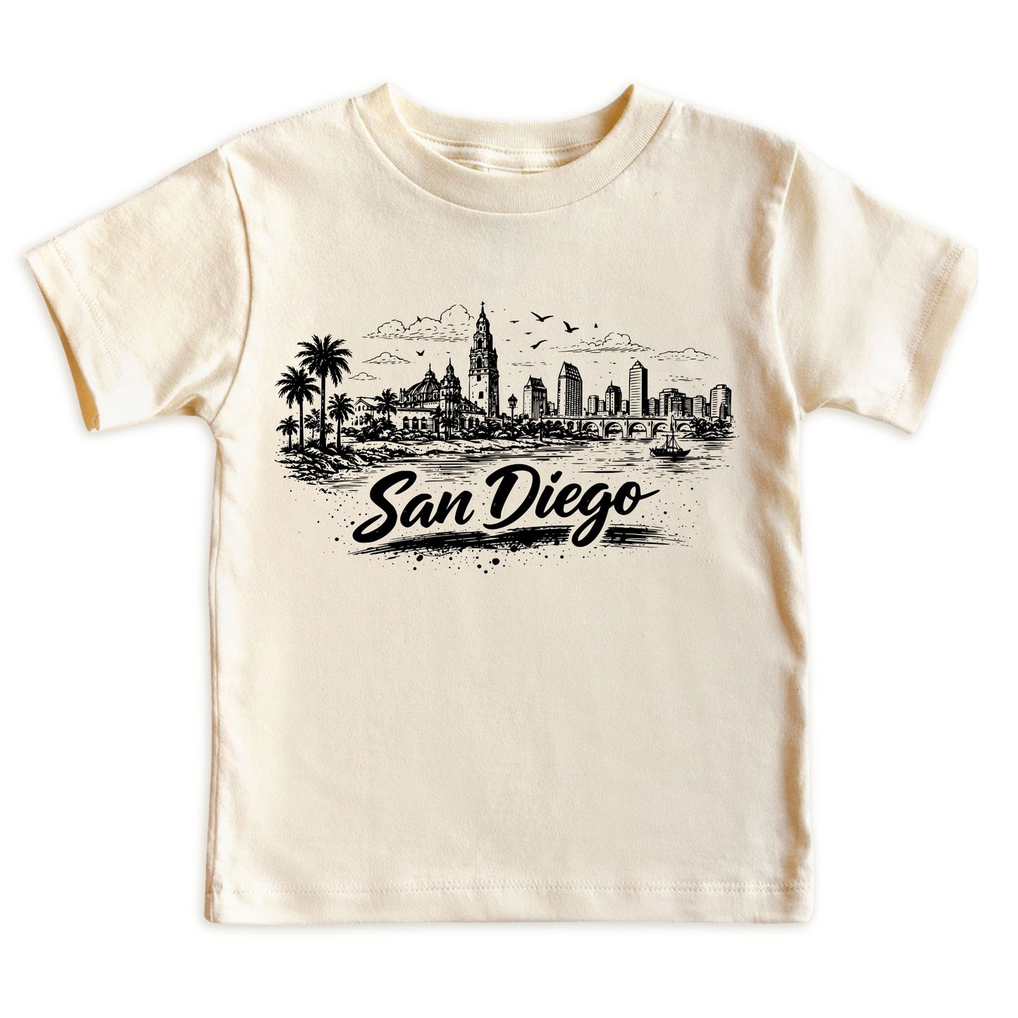 San Diego Kids Skyline T-Shirt - City Souvenir Toddler Tee
