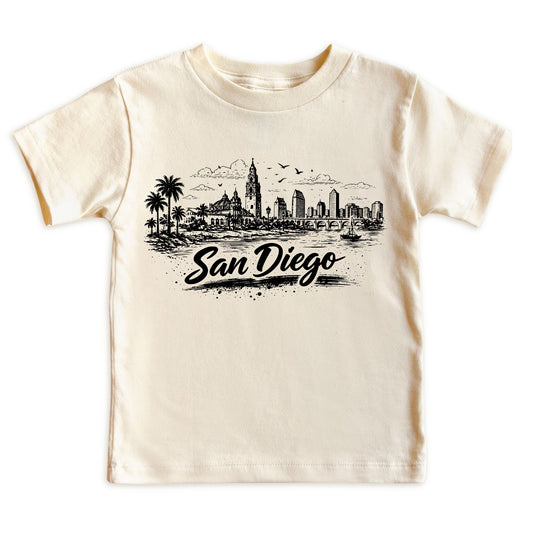 San Diego Kids Skyline T-Shirt - City Souvenir Toddler Tee
