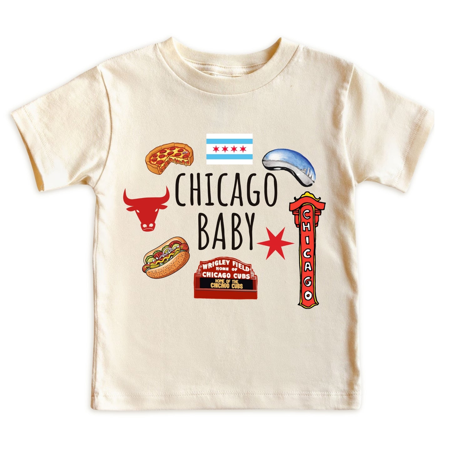 Chicago Baby ONESIE - Baby Bodysuit for Boys Girls, Chicago Toddler Kids Sweatshirt