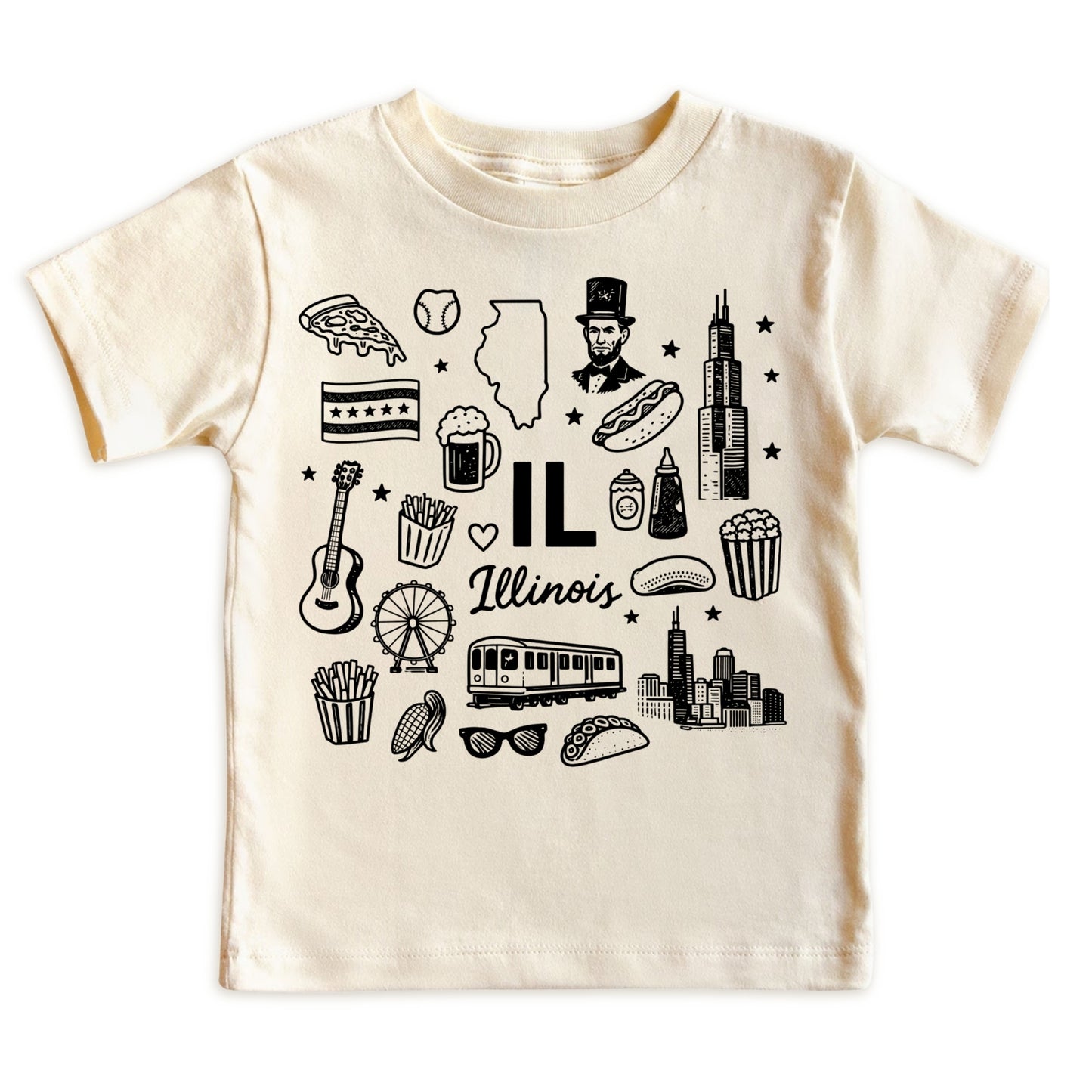 Illinois Icons Kids T-Shirt