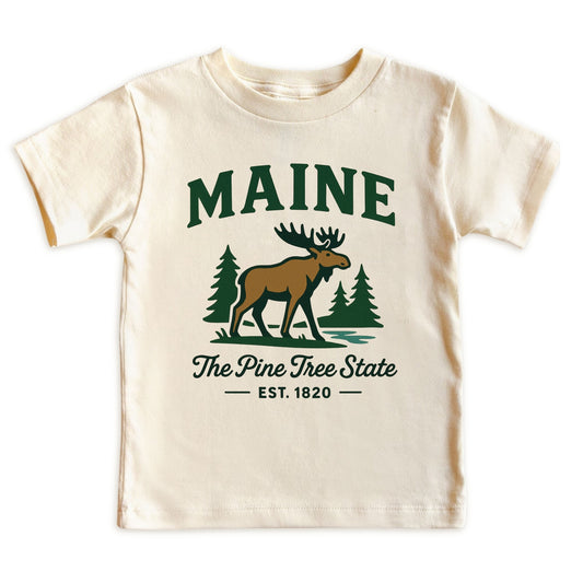 Maine Vacation Kids Tshirt, Portland Lewiston Bangor Family Trip Shirt