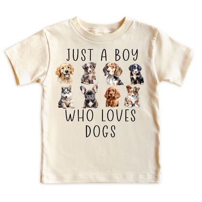 Just A Boy Who Loves Dogs Shirt