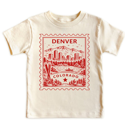 Denver Colorado Kids Vintage Postage Stamp T-Shirt