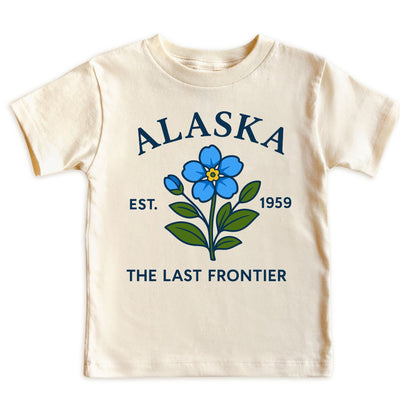 Alaska Forget-Me-Not Flower Kids T-Shirt