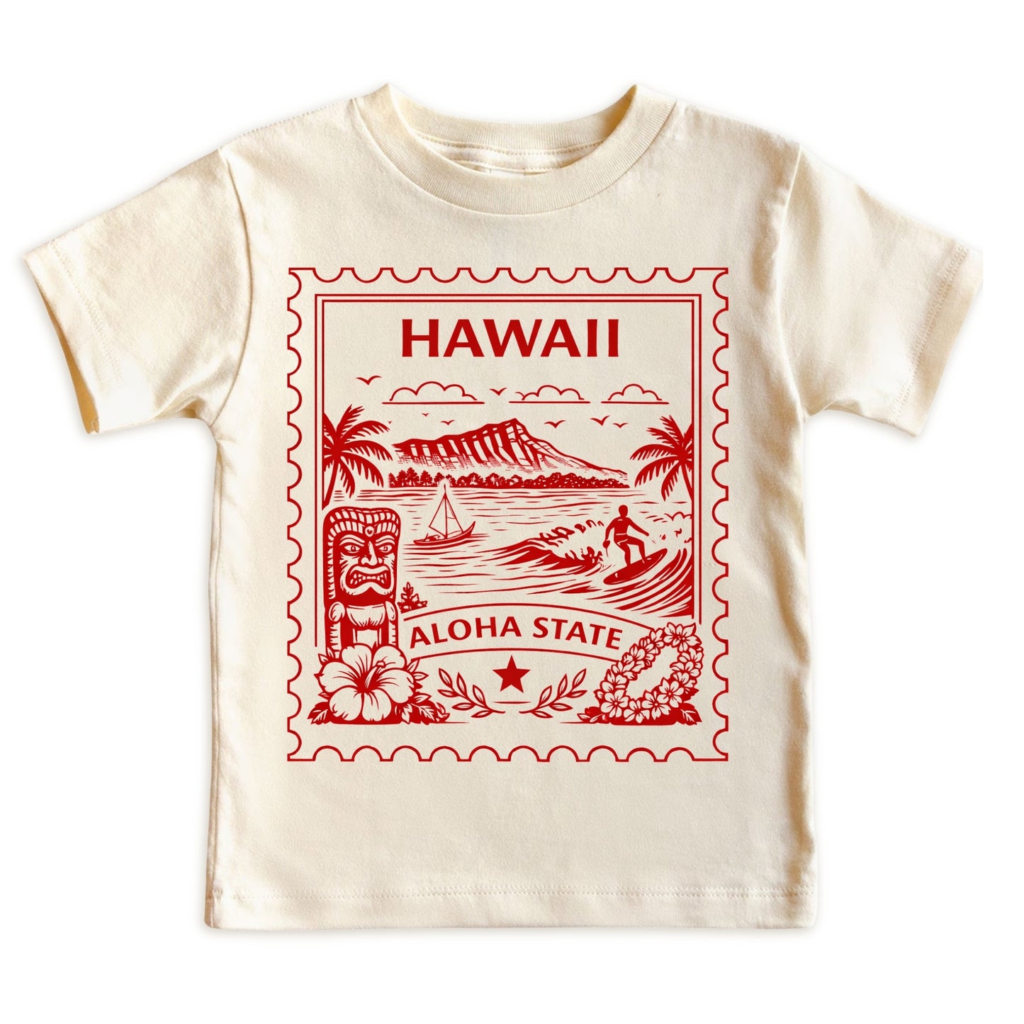Hawaii Aloha State Baby Vintage Postage Stamp ONESIE®