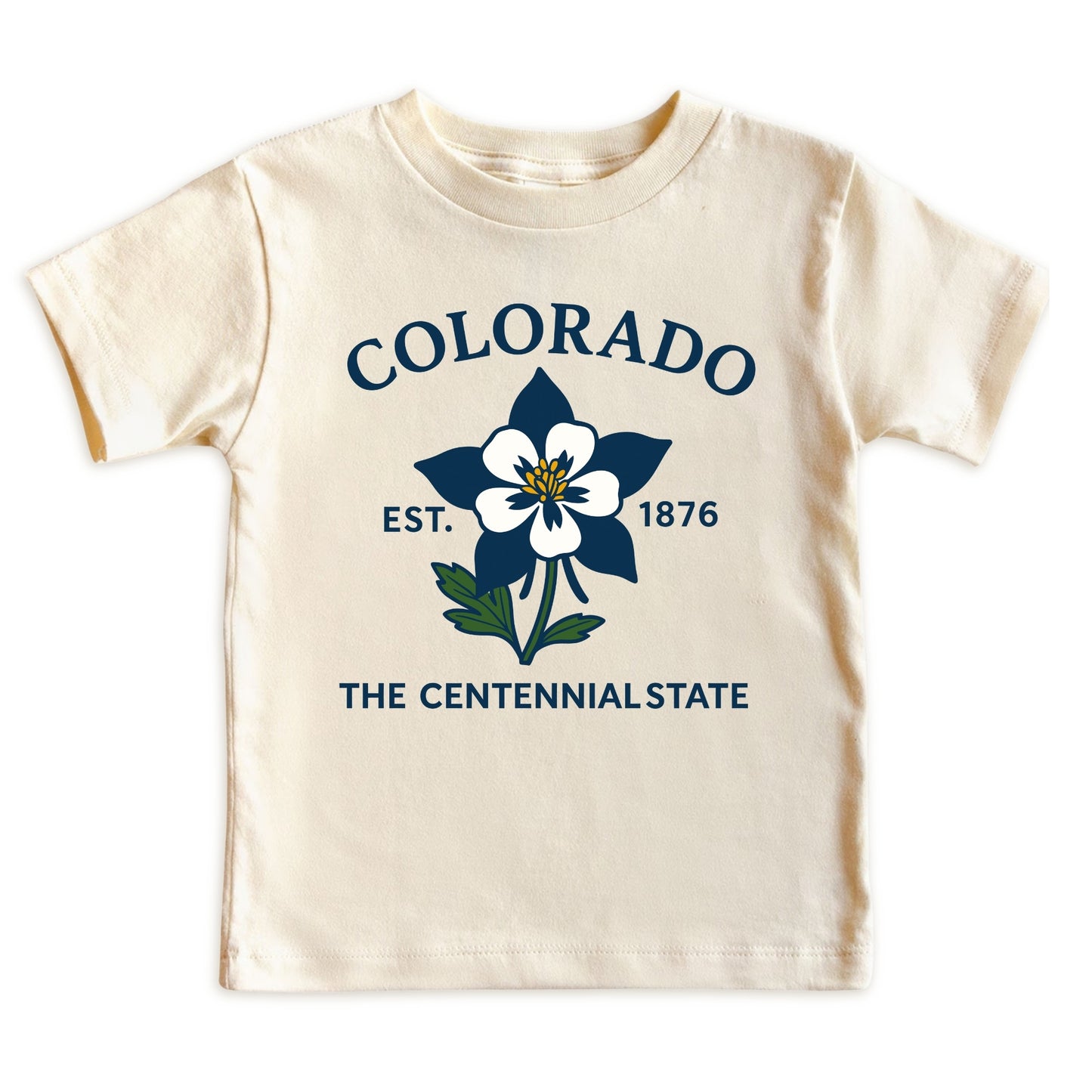 Colorado Rocky Mountain Columbine Kids T-Shirt