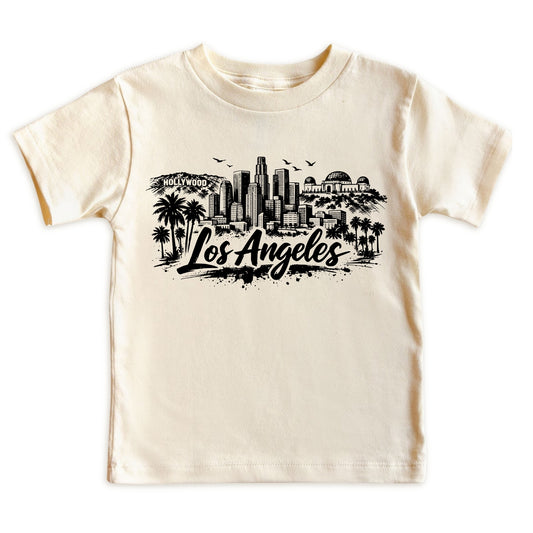 Los Angeles Kids Skyline T-Shirt - City Souvenir Toddler Tee