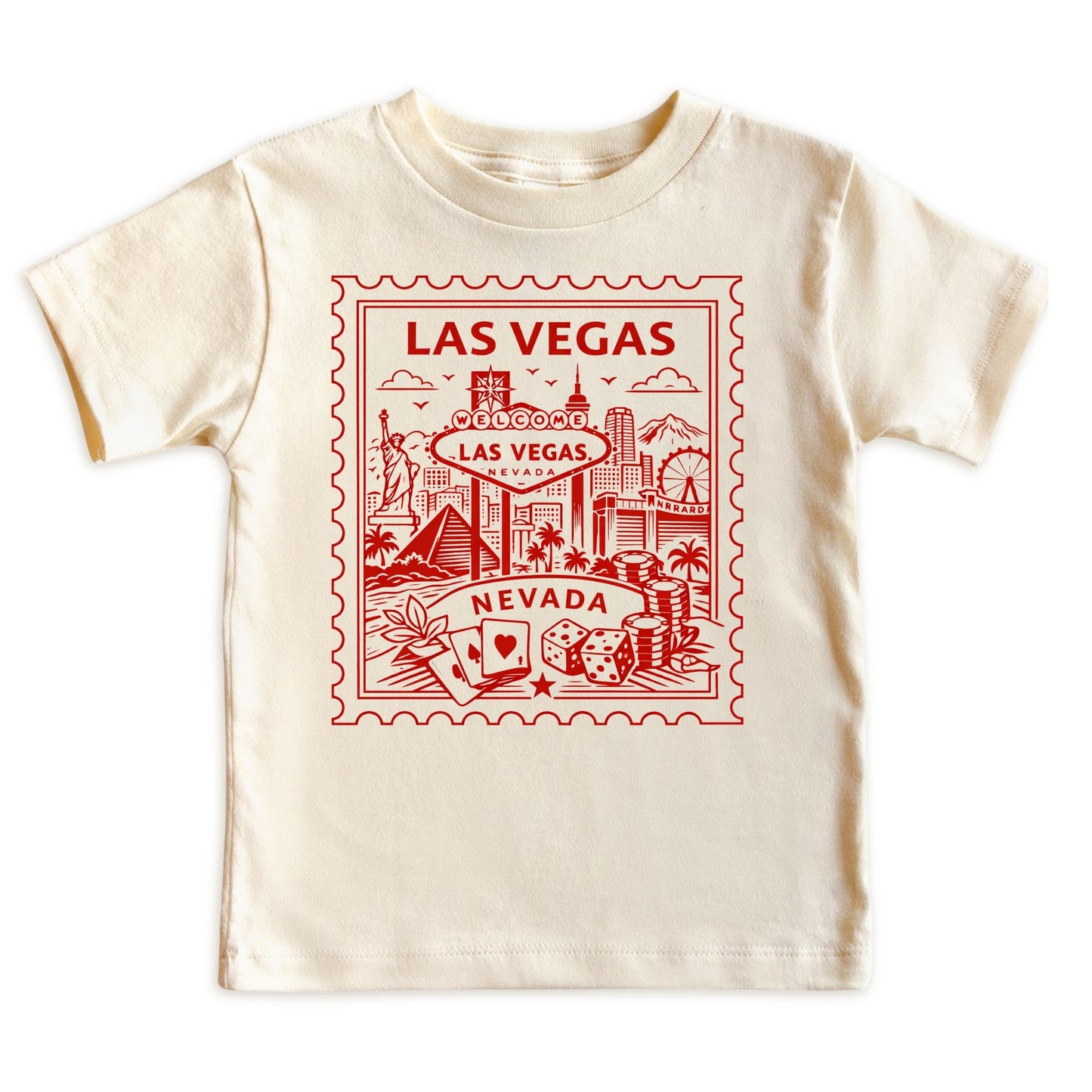Las Vegas Nevada Kids Vintage Postage Stamp T-Shirt