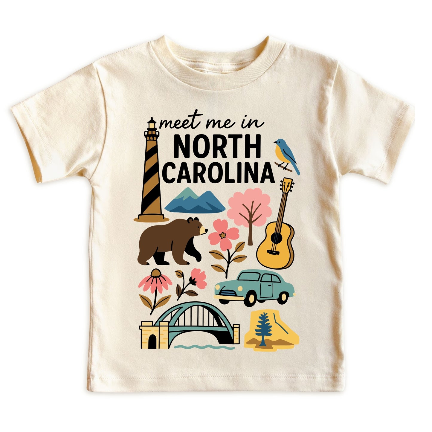 North Carolina Baby Onesie® - Kids Vacation T-Shirt