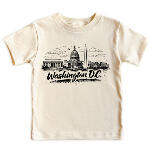 Washington DC Kids Skyline T-Shirt - City Souvenir Toddler Tee